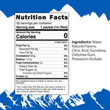 50 Count Sugar-Free Vanilla Syrup Packets for Coffee & Drinks, To-Go Single Serve, 15mL, 58Peaks