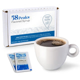 20 Count Sugar-Free Vanilla Packets for Coffee & Drinks, 15mL, 58Peaks