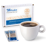 20 Count Sugar-Free Caramel Packets for Coffee & Drinks, 15mL, 58Peaks