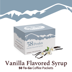 Vanilla Flavored Syrup - 50 Pack