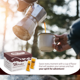 50 Count Hazelnut Syrup Packets for Coffee & Drinks, To-Go Single Serve Flavoring, 15mL, 58Peaks