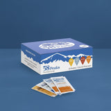 20 Count Variety Flavored Syrup Packets Vanilla Caramel French Vanilla Hazelnut for Coffee & Drinks, 15mL, 58Peaks