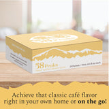 20 Count French Vanilla Syrup Packets for Coffee & Drinks, To-Go Single Serve Flavoring, 15mL, 58Peaks