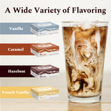 20 Count French Vanilla Syrup Packets for Coffee & Drinks, To-Go Single Serve Flavoring, 15mL, 58Peaks