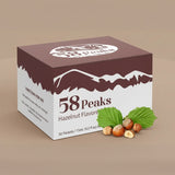 50 Count Hazelnut Syrup Packets for Coffee & Drinks, To-Go Single Serve Flavoring, 15mL, 58Peaks