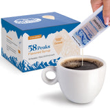 50 Count Sugar-Free Caramel Syrup Packets for Coffee & Drinks, To-Go Single Serve, 15mL, 58Peaks
