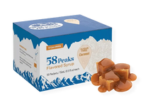 50 Count Sugar-Free Caramel Syrup Packets for Coffee & Drinks, To-Go Single Serve, 15mL, 58Peaks