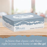 20 Count Vanilla Syrup Packets for Coffee & Drinks, To-Go Single Serve Flavoring, 15mL, 58Peaks