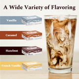 20 Count Vanilla Syrup Packets for Coffee & Drinks, To-Go Single Serve Flavoring, 15mL, 58Peaks